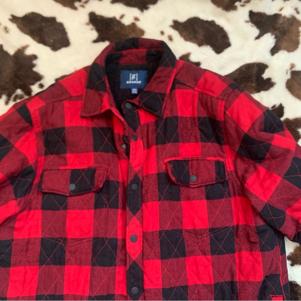 Warm cozy winter flannel